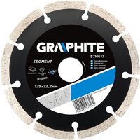Diamantscheibe 125 x 22,2 mm, segmentiert von GRAPHITE