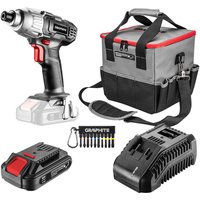 Energy+ Set: Akkuschrauber, 2,0 Ah Akku, Ladegerät, Elektrowerkzeugtasche, Bits Energy+ Set: Akkuschrauber, 2,0 Ah Akku, Ladegerät, Elektrowerkzeugtasche, Bits von GRAPHITE