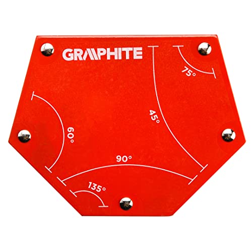 10 – Schweißen professionelle Magnetische 111 x 136 x 24 mm 45 ° – 60 ° Winkel – 75 ° – 90 ° – 135 ° Winkel Schweißen Magnet von GRAPHITE