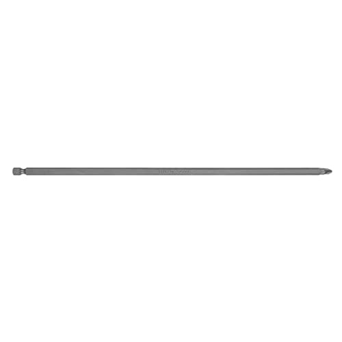 GRAPHITE Schraubendreherbit Schraubendrehereinsatz Typ PZ1/PZ2/PZ3/PH1/PH2/PH3 x Größe 6,35 x Länge 150/300 mm, Aufnahme 1/4" Zoll, Schraubendreher-set (PZ2/300mm) von GRAPHITE