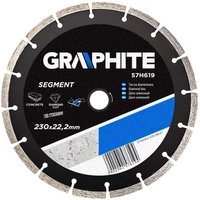 Graphite - Segmentierte Diamanttrennscheibe in 230 mm x 22,2 mm von GRAPHITE