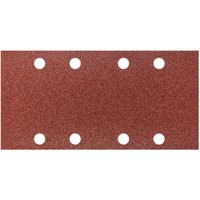 Klett-Schleifpapier 93 x 185 mm, K80, 5 Stück, mit Löchern von GRAPHITE
