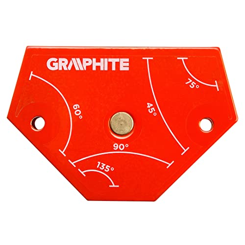 Profi Magnetschweißwinkel 64x95x14 mm 45°-, 60°-, 75°-, 90°- und 135° Schweißwinkel Magnet von GRAPHITE