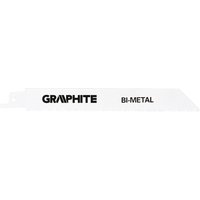 Graphit-Säbelsägeblätter 150 x 20 x 0,9 mm – 14 TPI – 2 Stück – für Stahl und Holz Graphit-Säbelsägeblätter 150 x 20 x 0,9 mm – 14 TPI – 2 Stück – für Stahl und Holz von GRAPHITE