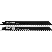 Säbelsägeblatt, HCS, 225 x 19 x 1,25 mm, 3TPI, 2er-Set von GRAPHITE