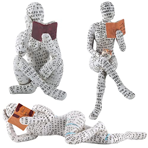 GRAPMKTG Home Decor Pulp Reading Frauen Denker Statue Ästhetische Skulptur Raumdekoration Moderne abstrakte Dekoration auf Regal Tisch Schreibtisch für Wohnzimmer Büro Schlafzimmer G GRAPMKTG Home Decor Pulp Reading Frauen Denker Statue Ästhetische Skulptur Raumdekoration Moderne abstrakte Dekoration auf Regal Tisch Schreibtisch für Wohnzimmer Büro Schlafzimmer G von GRAPMKTG