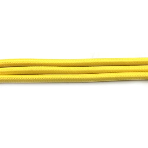 Außenverlängerung 1 Meter Doppelkern-Retro-Pendelleuchtendraht, 0,75 mm, elektrische Drähte, Glühbirnenkabel, buntes geflochtenes Kabel Solarummantelung(Color:Yellow) von GRASAKY