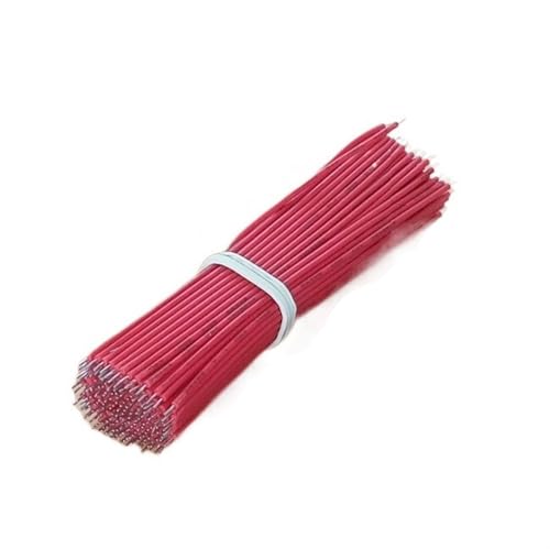 Außenverlängerung 100PCS 5cm 10cm 15cm 20cm Fly Jumper Wire 24AWG Zinnleiterdrähte Verzinntes Breadboard-Lötkabel Solarummantelung(Color:Red,Size:10cm) von GRASAKY