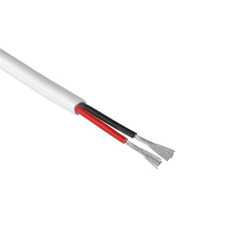Außenverlängerung 2 Leiter 12V Außenlautsprecher Draht Flexible PVC-ummantelte LED-Leuchten Audioprojekt Rundes Elektrokabel Solarummantelung(Color:White 20meter,Size:20 AWG) von GRASAKY