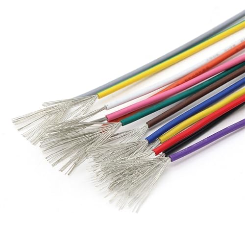 Außenverlängerung 2 Meter 5 Meter 10 Meter UL1007 PVC verzinnter Kupferdraht 30AWG bis 16AWG Kabel Solarummantelung(Color:Schwarz,Size:2 meters 16 AWG) von GRASAKY