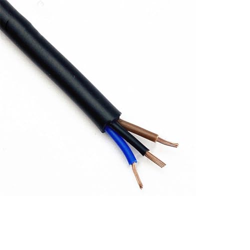 Außenverlängerung 2-poliger elektrischer Draht, 3-adrig, 4-adrig, Kupferlitzenmantel, Elektrokabel, 26 AWG, 25 AWG, 24 AWG, 26 AWG Solarummantelung(Color:3 pin wire,Size:1meter 24 AWG - 0.246mm2) von GRASAKY