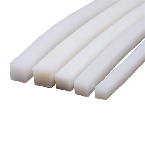 Fugenfüller Rechteckige weiße Silikonschnur, quadratischer Silikon-Dichtungsstreifen, Vollgummistreifen, Anti-Aging, 1 Meter Streifen Ausschlussvorrichtung (Size : 15x15mm) von GRASAKY