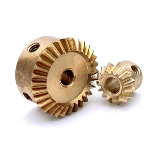GRASAKY 0,4 Modul Kegelradsatz 0,4 M 10T 20T 90 Grad Verzahnung Gehrungsgetriebe 1:2 Getriebe Micro DIY Modell Auto ändern Kegelradgetriebe(10t 1mm bore 20t 1mm bore) von GRASAKY