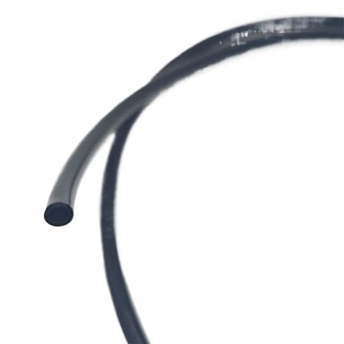 GRASAKY 0L-30L PTFE-Rohr F46 Isolierter Kapillar-Hitzeschutz-Übertragungsschlauch Starre Temperaturkorrosionsbeständigkeit 150 V Zubehör(Schwarz,24L 0.56x0.86mm 10meter) von GRASAKY