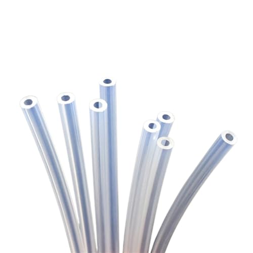 GRASAKY 1 Meter 2 Meter PTFE-Schlauch 2 mm x 4 mm transparentes Teflonrohr for 1,75-mm-Extruder-Hot-End-3D-Druckerteile Zubehör(2 Meter) von GRASAKY