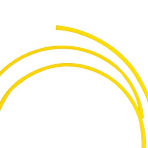GRASAKY 1 Meter 5 Meter 10 Meter PTFE-Schlauch for 3D-Druckerteile Rohr-ID 1 mm x OD 2 mm F46 isolierter Schlauch Extruder 600 V Zubehör(Yellow,5 Meter) von GRASAKY