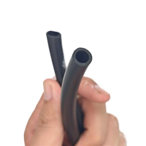 GRASAKY 1 Meter FKM-Rohr Fluorkautschuk ID 2 mm bis 12 mm Schwarz Hochtemperaturbeständiges Korrosionsbeständigkeitsrohr Transfer Tropf(8mmx12mm) von GRASAKY