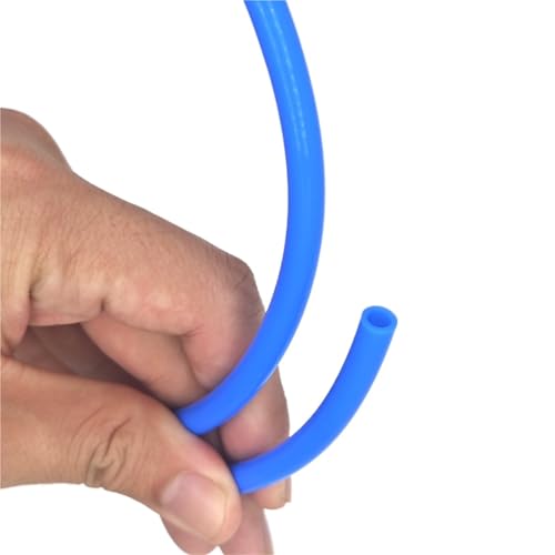 GRASAKY 1 Meter PTFE-Schlauch, 150 V, L-Typ, farbiges PTFE-Rohr, Dicke 0,15 mm, 0,2 mm, 0,3 mm, geeignet for elektronische Instrumente Zubehör(Blue,ID3.38mmxOD3.78mm) von GRASAKY