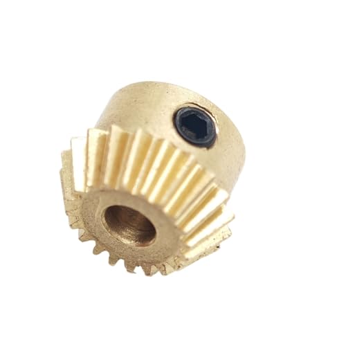 GRASAKY 1 Modul Gerades Kegelrad 1 bis 2 Messing 20T 40T 15 Zähne 30 Zähne Gehrungsritzel 90-Grad-Getriebe DIY Mechanisch Kegelradgetriebe(15T 6mm bore) von GRASAKY