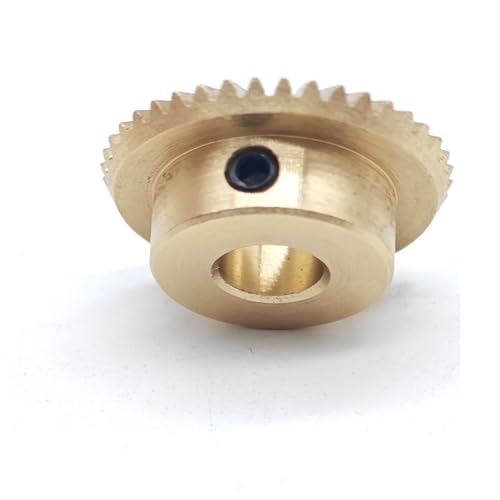 GRASAKY 1 Modul Gerades Kegelrad 1 bis 2 Messing 20T 40T 15 Zähne 30 Zähne Gehrungsritzel 90-Grad-Getriebe DIY Mechanisch Kegelradgetriebe(40T 15mm bore 5mm keyway) von GRASAKY