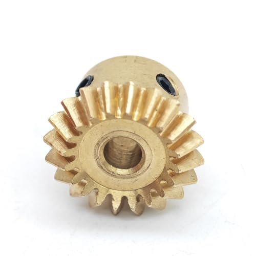 GRASAKY 1 Modul Kupferkegelrad 1:1-Übertragung Kegelkegelrad 1M 90-Grad-Kegelgehrungsritzel Kegelradgetriebe(20T 6mm bore) von GRASAKY