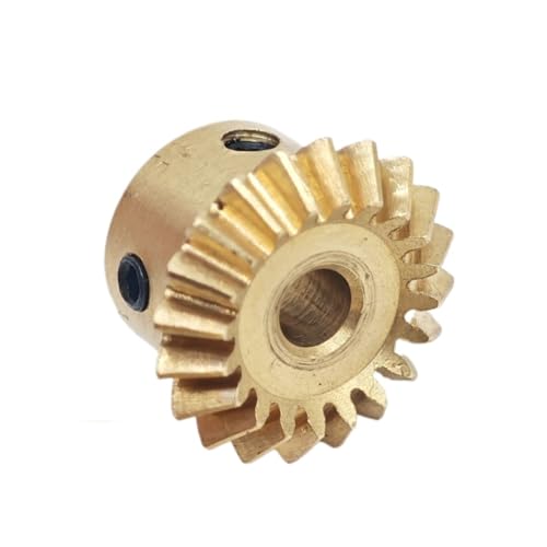 GRASAKY 1 Stück 0,5 M 24 Zähne 90 Grad Messing-Kegelrad 1:1-Übertragung Kegelrad 0,5 Modul 24 Zähne konisches Gehrungsritzel Kegelradgetriebe(5mm bore) von GRASAKY
