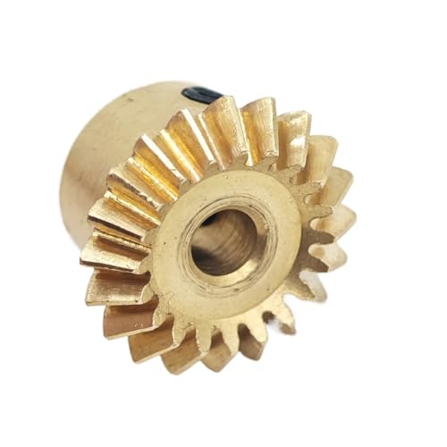 GRASAKY 1 Stück 0,5 Modul Messing Kegelrad 90 Grad Gehrung Kegelrad 90 Grad Kämmen Gleicher Durchmesser Kegelritzel Kegelradgetriebe(0.5M 25T 4mm bore) von GRASAKY