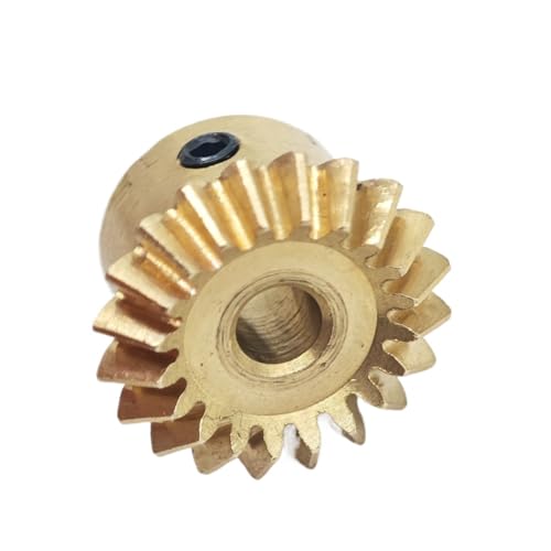 GRASAKY 1 Stück 0,8 M 30 Zähne 90 Grad Messing-Kegelrad 1:1 Übertragung Regenschirmförmige Zähne 0,8 Modul 30 Zähne Konisches Kegelrad Kegelradgetriebe(6mm bore) von GRASAKY