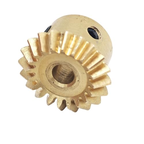 GRASAKY 1 Stück 0,8 Modul 90 Grad Messing-Kegelrad Gleicher Durchmesser Gerades Kegelrad 1:1 Rechtwinkliges Kegelritzel Kegelradgetriebe(30T 6mm bore) von GRASAKY