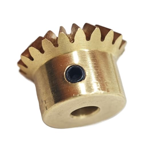 GRASAKY 1 Stück 0,8 Modul Kegelrad 1 zu 1 rechtwinklige Lenkung gerades Kegelrad 90-Grad-Übertragung 0,8 M konisches Ritzel Kegelradgetriebe(0.8M 20T 4mm bore) von GRASAKY