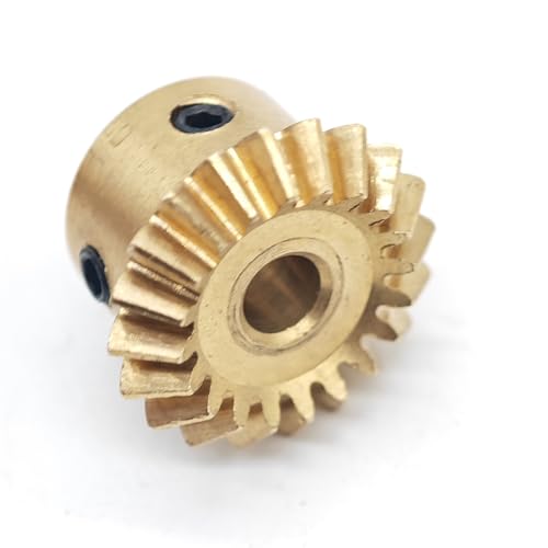 GRASAKY 1 stück 0,5 Modul Kupfer Kegelrad 20 Zähne 30 Zähne 90 Grad Verzahnung Gehrungsgetriebe 0,5 M 20T 25T 30T Konisches Ritzel Kegelradgetriebe(20 teeth 4mm bore) von GRASAKY