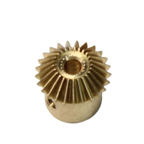 GRASAKY 1 stücke 0,5 Modul Kegelrad 25 Zähne Kupfer Kegelrad 90 Grad Gehrung Ritzel Miniatur Getriebe Teile Kegelradgetriebe(5mm bore) von GRASAKY