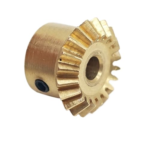 GRASAKY 1 stücke 0,8 M 15T Kupfer Kegelrad 1:1 Verhältnis 90 Grad Verzahnung Gehrung Getriebe Gerade Konische Ritzel DIY Modell Teile Kegelradgetriebe(5mm bore) von GRASAKY