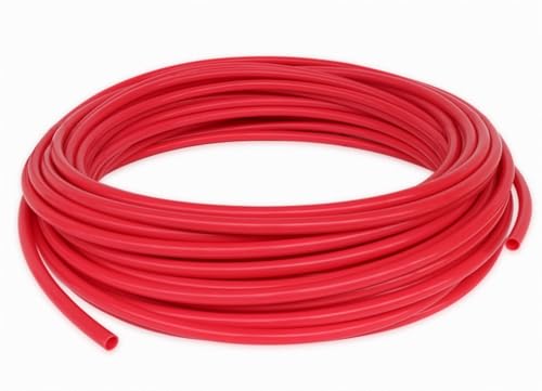 GRASAKY 10 Meter, 5 Meter, 2 Meter PTFE-Teflonschlauch, 2 mm x 4 mm PTFE-Schlauch for Extruder, 1,75 mm ABS-Zufuhrführungsrohr Zubehör(Red,3 Meter) von GRASAKY