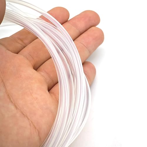 GRASAKY 10 Meter ID 0,3 mm bis 1 mm PTFE-Schlauch, starres Rohr, 260 ℃ Hochtemperatur-Wickeldraht-Kabelhülse Zubehör(ID0.7mm OD1.3mm 600V) von GRASAKY