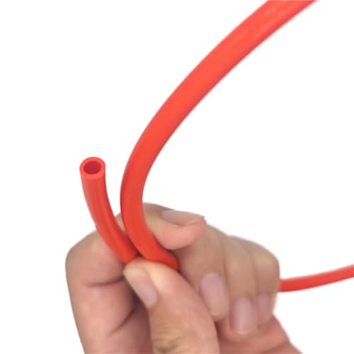GRASAKY 10 Meter rot weiß blau schwarz PTFE-Schlauch for 1,75 mm 3 mm Filament Hot End Extruder Throat 3D-Druckerteil Zubehör(Red,3x4mm) von GRASAKY