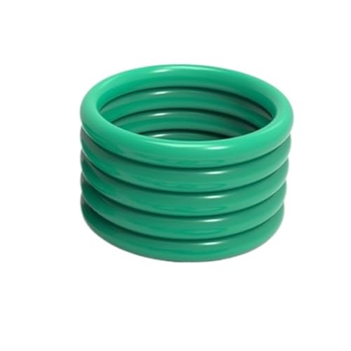GRASAKY 5 Stück 3 mm CS Grün o ring Dichtung 50 mm bis 76 mm Innendurchmesser Öldichtung Runde Unterlegscheiben 3 mm Drahtdurchmesser FKM o ring Dichtung Sanitär Rund(ID 76mm OD 82mm) von GRASAKY