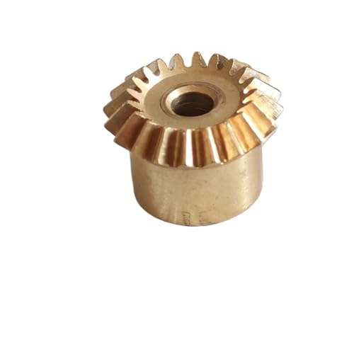GRASAKY 90-Grad-Kupferkegelrad 0,5 Modul 20 Zähne 0,5 M 20 Zähne Kegelritzel mit gleichem Durchmesser 1:1-Getriebe Konisches Zahnrad Kegelradgetriebe(4mm bore) von GRASAKY