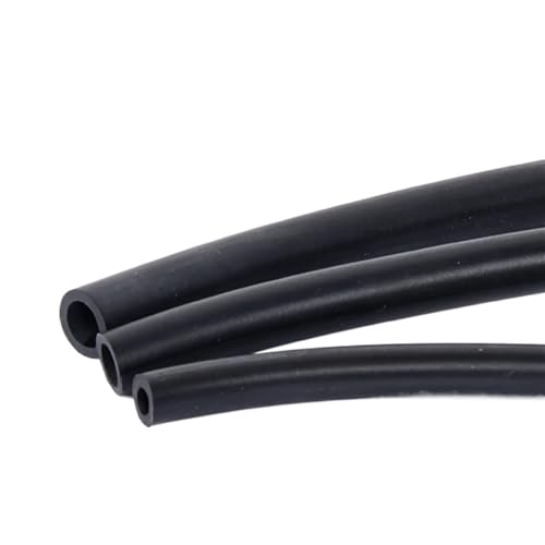 GRASAKY Flexibler Fluorkautschukschlauch Fluorkautschukschlauch Ölbeständiger Gummischlauch for Motortank-Luftpumpe 1 Meter ID 2 mm 12 mm Transfer Tropf(10x14mm) von GRASAKY