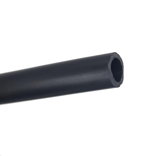 GRASAKY Hochtemperaturbeständiger Fluorkautschuk-Kraftstoffschlauch, Benzin, Diesel, Ölleitungsrohr, schwarze Fluorkautschukschläuche, 3 Meter, 2mm, 25mm Innendurchmesser Transfer Tropf(25x31mm) von GRASAKY