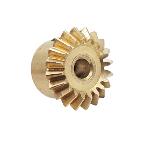 GRASAKY Kupfer 0,8 Modul Kegelrad 90 Grad Eingriff konische Zähne Kegel Gehrungsgetriebe 1:1 Übertragung 0,8 M Mechanische Ritzel Kegelradgetriebe(15T 5mm bore) von GRASAKY