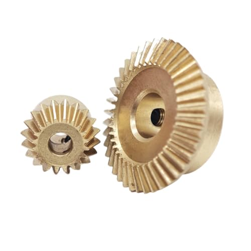 GRASAKY Kupfer 90 Grad Verzahnung Kegelrad 0,5 Modul 20 Zähne 40 Zähne Kegelkegel Ritzel 1:2 Getriebe Gehrungsgetriebe Kegelradgetriebe(20T 3MM 40T 6MM BORE) von GRASAKY