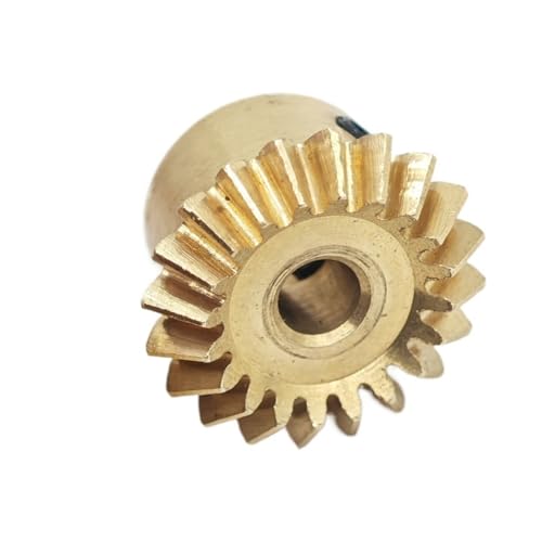 GRASAKY Messing-Kegelrad 0,5 Modul 30 Zähne 90 Grad Eingriff Gerades Kegelrad 0,5 M 30T 1:1 Treiber Konisches Ritzel Kegelradgetriebe(2mm bore) von GRASAKY