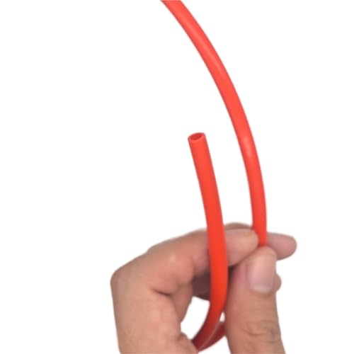 GRASAKY PTFE-Kapillare, 1 Meter, PTFE-Schlauch L-Typ, 150 V, Wandstärke 0,15 mm, 0,2 mm, 0,3 mm Zubehör(Red,3.76x4.16mm) von GRASAKY