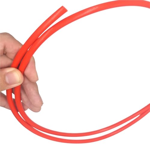 GRASAKY PTFE-Schlauch ID 0,5 mm 1 mm 2 mm 2,5 mm 3 mm 4 mm 5 mm 16 mm 18 mm 20 mm F46 3D-Druckerteil Extruder PTFE-Schlauch Rohr 1 Meter Zubehör(Red,ID 0.5mm x 1mm OD) von GRASAKY