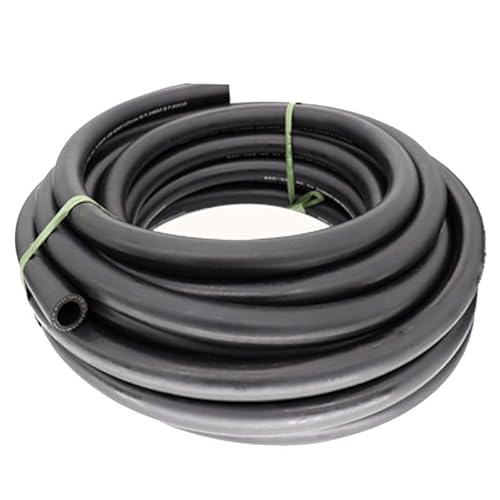 GRASAKY Schwarzer Hochdruck-Gummischlauch for Automobilzylinder, Vakuum, explosionsgeschützter Schlauch, korrosionsbeständiger Ölschlauch, 1 Meter, 6 mm, 32 mm Transfer Tropf(28x38mm) von GRASAKY