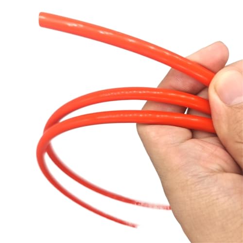 GRASAKY Teflonschlauch Blauer PTFE-Schlauch 3D-Druckerzubehör Fernkatheter-Ernährungsschlauch 1 Meter Zubehör(Red) von GRASAKY
