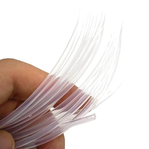 GRASAKY Transparenter PTFE-Schrumpfschlauch, Schrumpfverhältnis 4:1, Kabelschutzhülle, hohe Temperaturbeständigkeit, Durchmesser 2 mm, 4 mm, 6 mm, 8 mm, 9,6 mm Zubehör(Dia 2mm 2 meters) von GRASAKY
