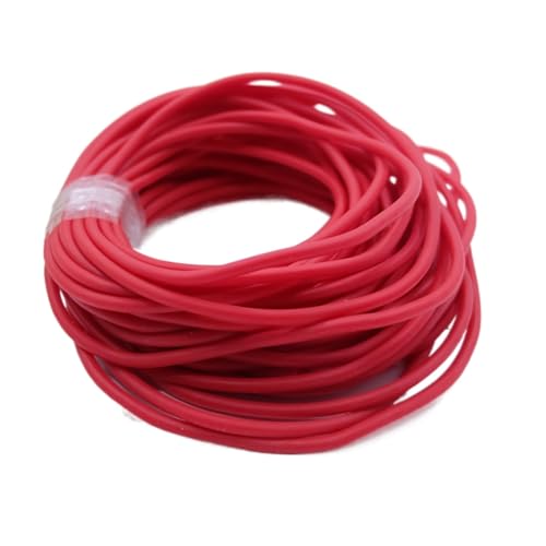 elastisches Gummi Frostschutzmittel-Spannseilrohr Naturlatex-Gummischläuche Hochelastischer elastischer Schlauch Abfluss elastisch (Color : Red, Size : ID1.8mm X OD3.6mm) von GRASAKY