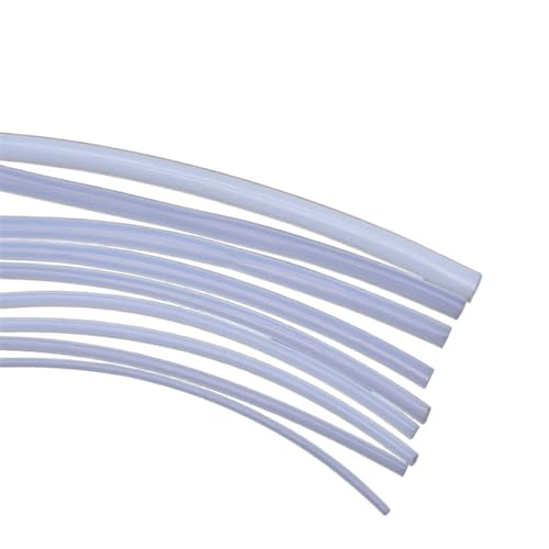 elastisches Gummi L-Typ, durchscheinendes PTFE-Rohr, PTFE-Kapillarwand, 150 V, Dicke 0,15 mm, 0,2 mm, 0,3 mm Abfluss elastisch (Size : 10 Meters, Color : 3L(5.94x6.54mm)) von GRASAKY